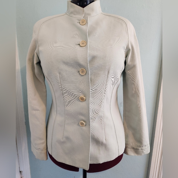 Linda Allard Ellen Tracy Jackets & Blazers - NWT Linda Allard Ellen Tracy Pale Blue Womens Princess Seam Jacket Sz 10